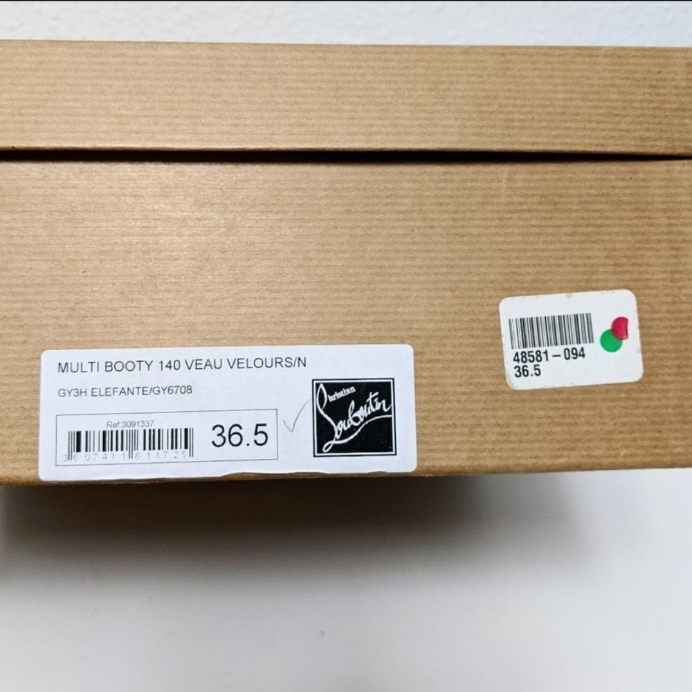 CHRISTIAN LOUBOUTIN Multi Booty 140 Leather Platform Booties 36.5 - Picture 8 of 12